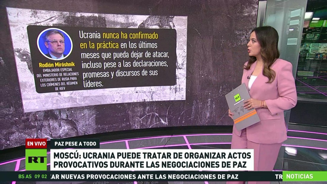 Moscú: Ucrania puede tratar de organizar actos provocativos durante las negociaciones de paz