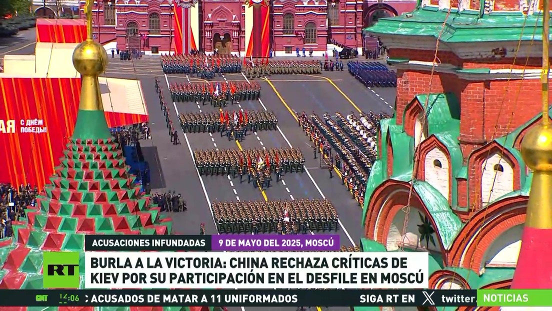 China rechaza críticas de Kiev por su participación en el desfile en Moscú