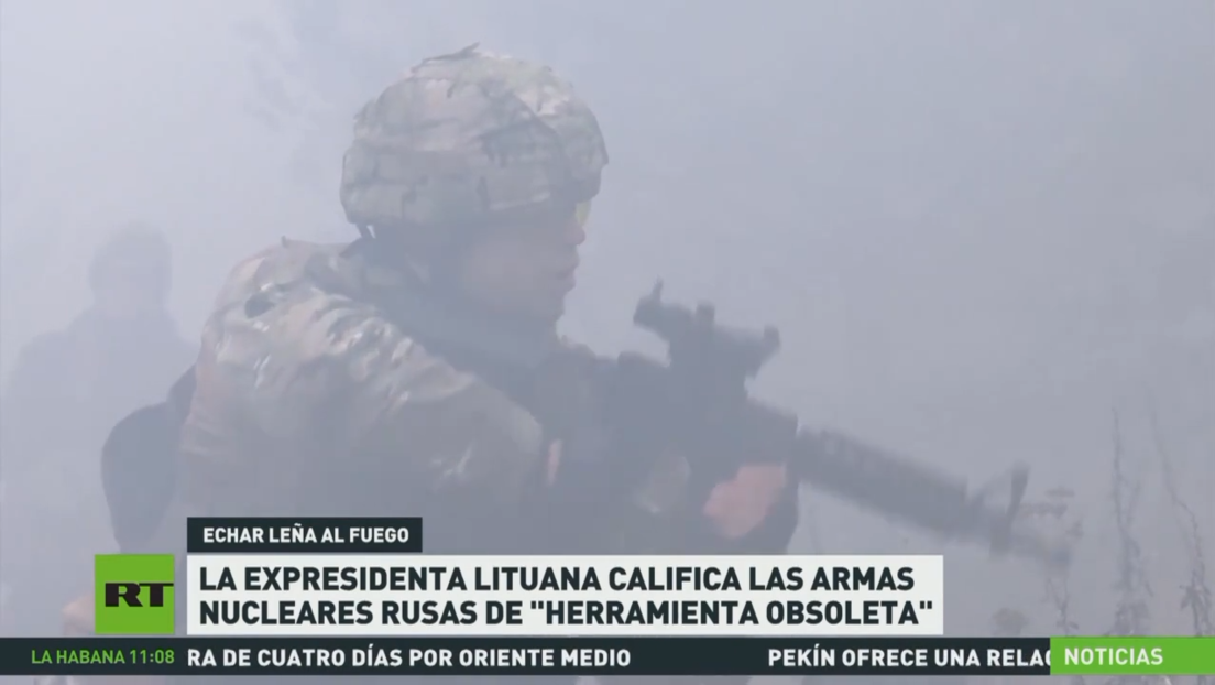 Expresidenta lituana insinúa que no hay que temer las armas nucleares rusas