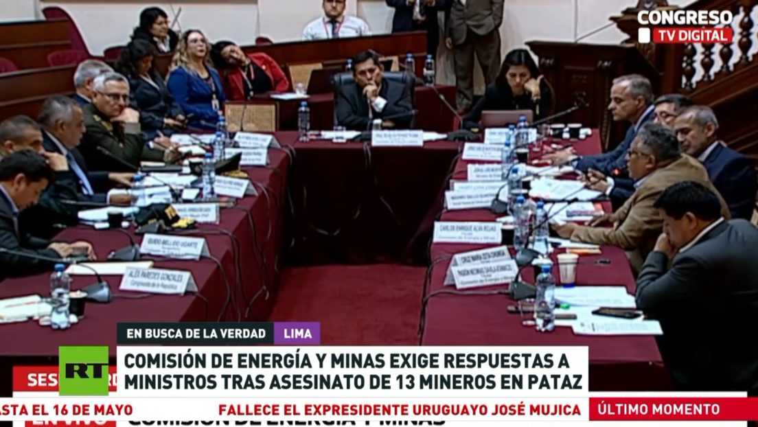 Comisión de Energía y Minas de Perú exige respuestas a ministros tras el asesinato de 13 mineros