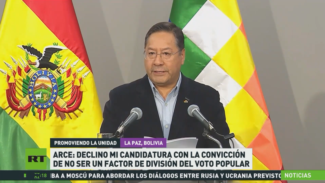 Arce: Declino mi candidatura para no ser un factor de división del voto popular