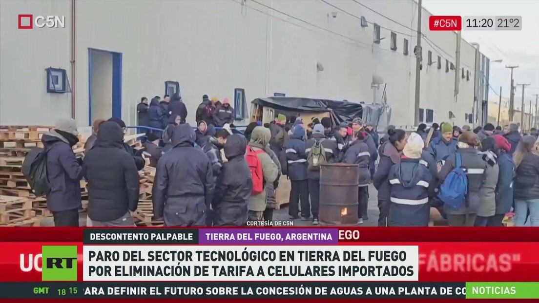 Paro del sector tecnológico en Tierra del Fuego por la eliminación de la tarifa a celulares importados