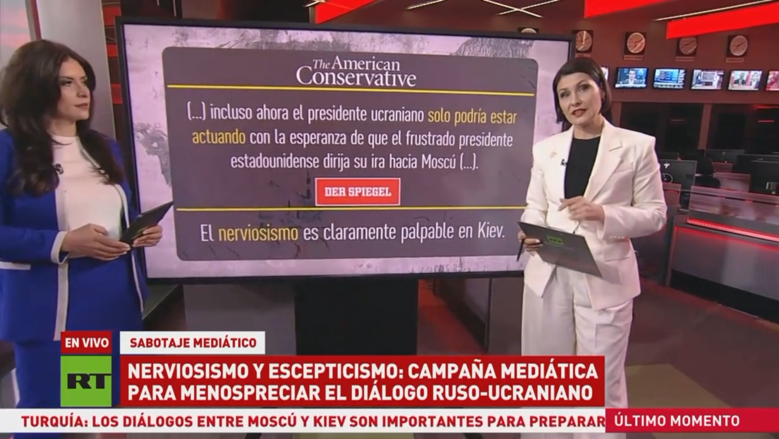 Nerviosismo y escepticismo: campaña mediática de Occidente para menospreciar el diálogo ruso-ucraniano