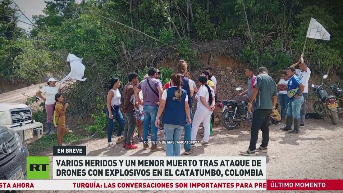Varios heridos y un menor muerto tras ataque de drones con explosivos en la región colombiana del Catatumbo