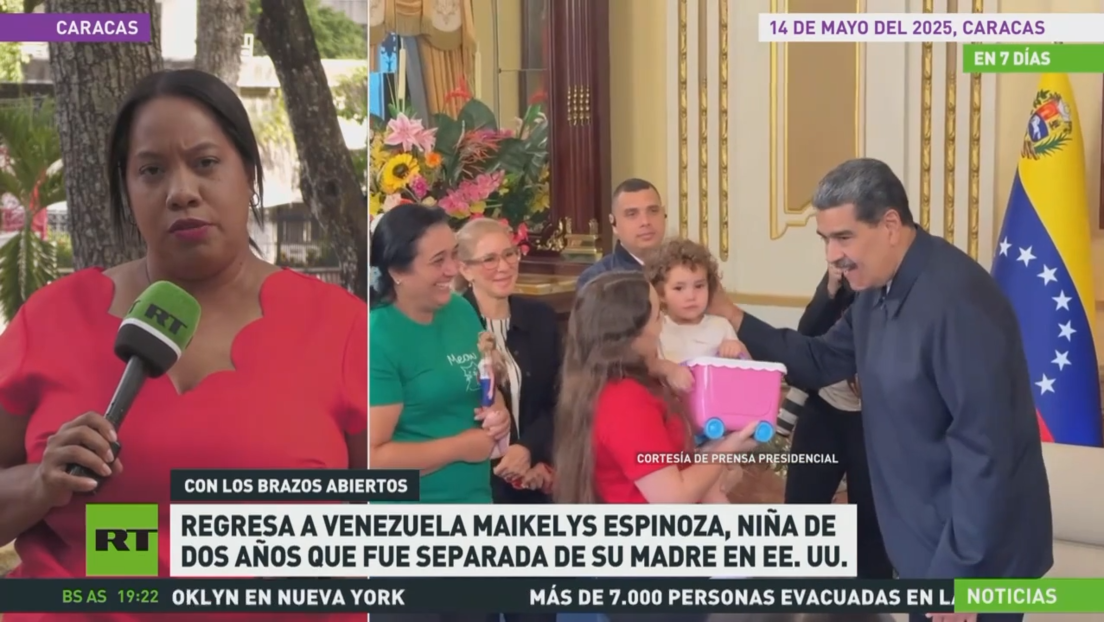 Regresa a Venezuela Maikelys Espinoza, niña de 2 años que fue separada de su madre en EE.UU.
