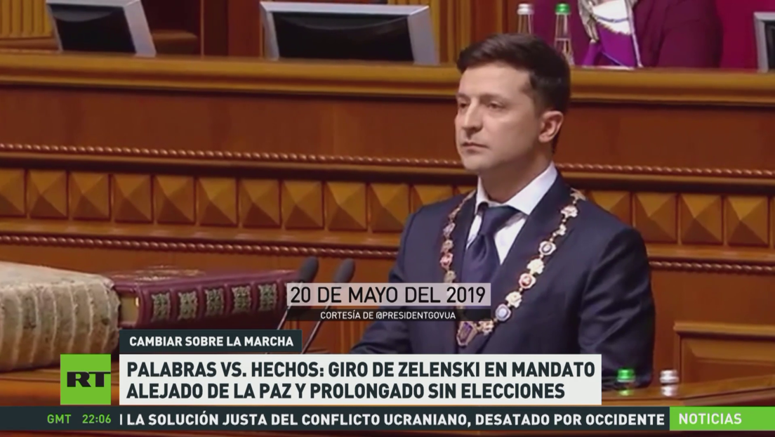 Palabras vs. hechos: Giro de Zelenski en 6 años, olvidando la paz y sin mandato legal ni elecciones