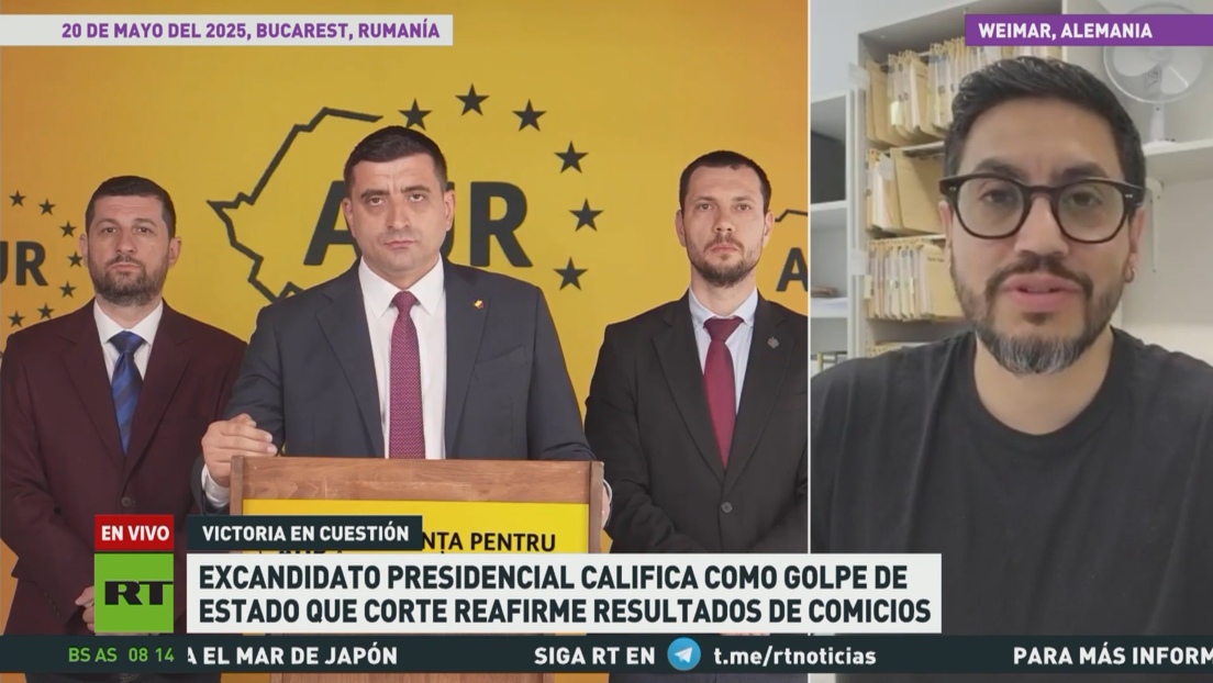 Excandidato presidencial de Rumanía califica como golpe de Estado la ratificación de los resultados de comicios