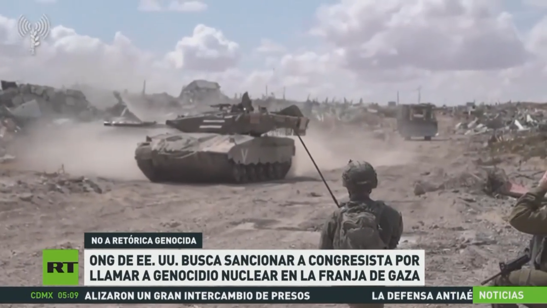ONG de EE.UU. busca sancionar a congresista por llamar a genocidio nuclear en la Franja de Gaza