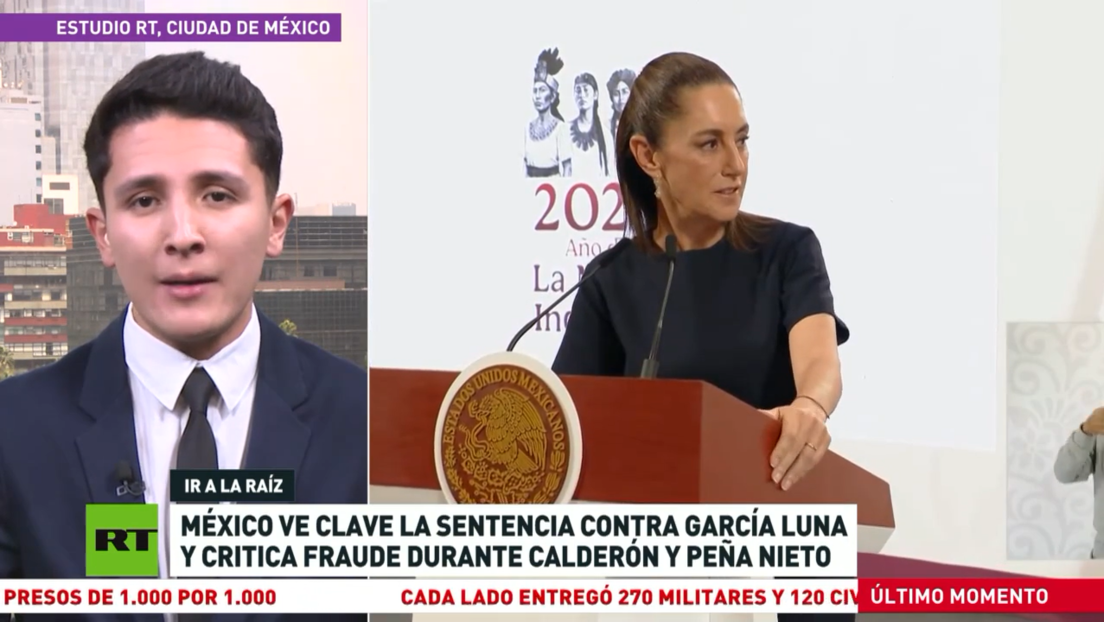 México ve clave la sentencia contra García Luna y critica fraude bajo Calderón y Peña Nieto