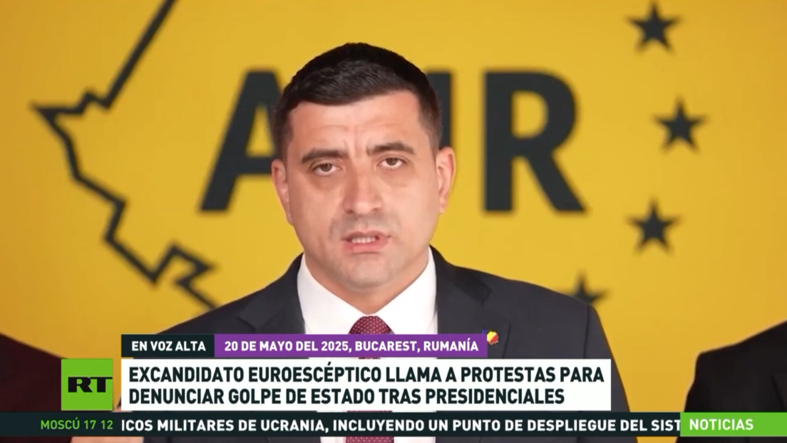 Excandidato euroescéptico llama a protestas en Rumanía para denunciar golpe de Estado