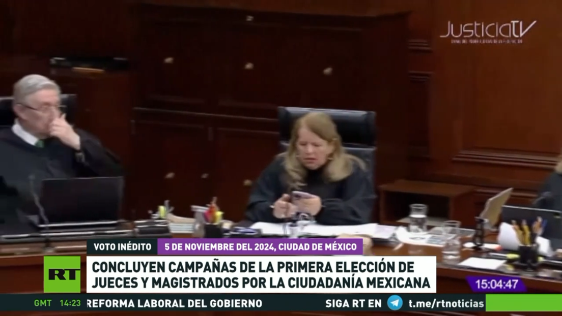 Concluyen campañas de la primera elección de jueces y magistrados por la ciudadanía mexicana