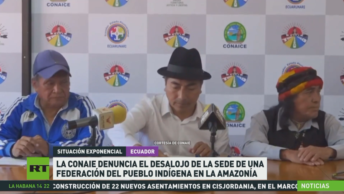 La Conaie denuncia el desalojo de la sede de una federación del pueblo indígena de la Amazonía