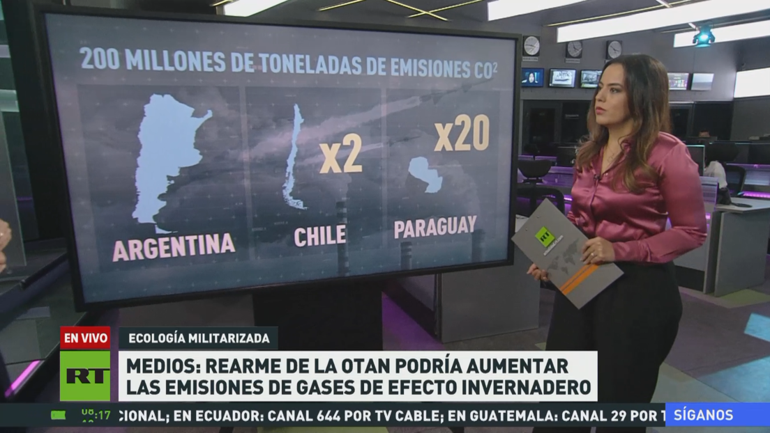 Medios: Rearme de la OTAN podría aumentar las emisiones de gases de efecto invernadero