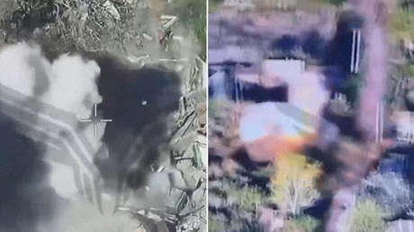 VIDEO: Drones rusos destruyen sin piedad varios objetivos enemigos