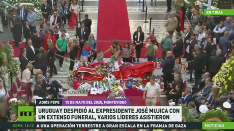 Uruguay despide al expresidente José Mujica con un extenso funeral al que asistieron varios líderes