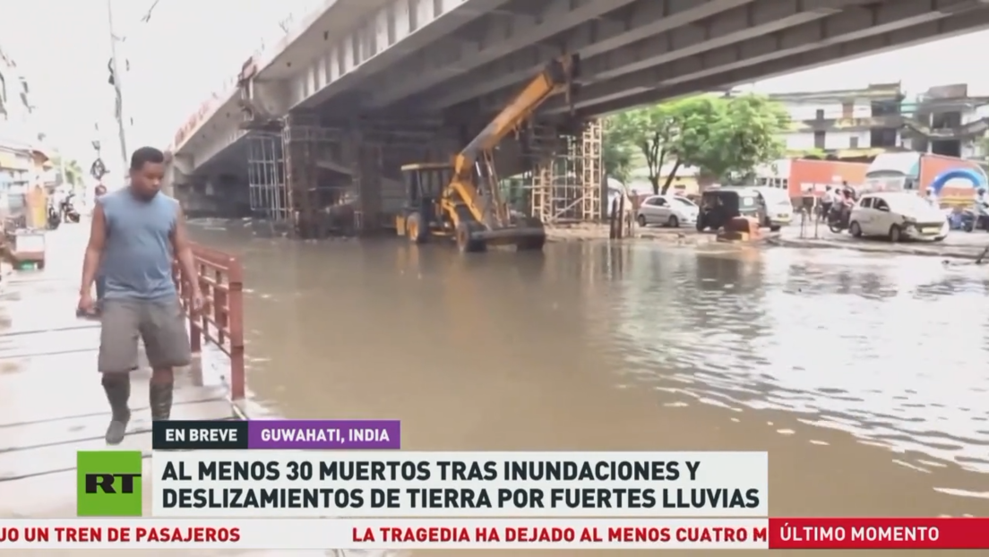Al menos 30 muertos en la India tras inundaciones y deslizamientos de tierra por las fuertes lluvias  