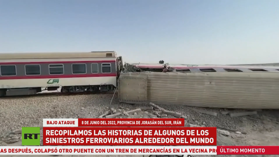 Recopilamos las historias de algunos de los siniestros ferroviarios alrededor del mundo