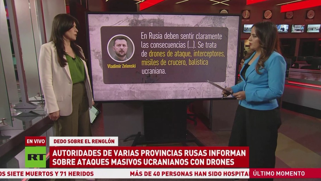 Autoridades de varias provincias rusas informan sobre ataques masivos ucranianos con drones