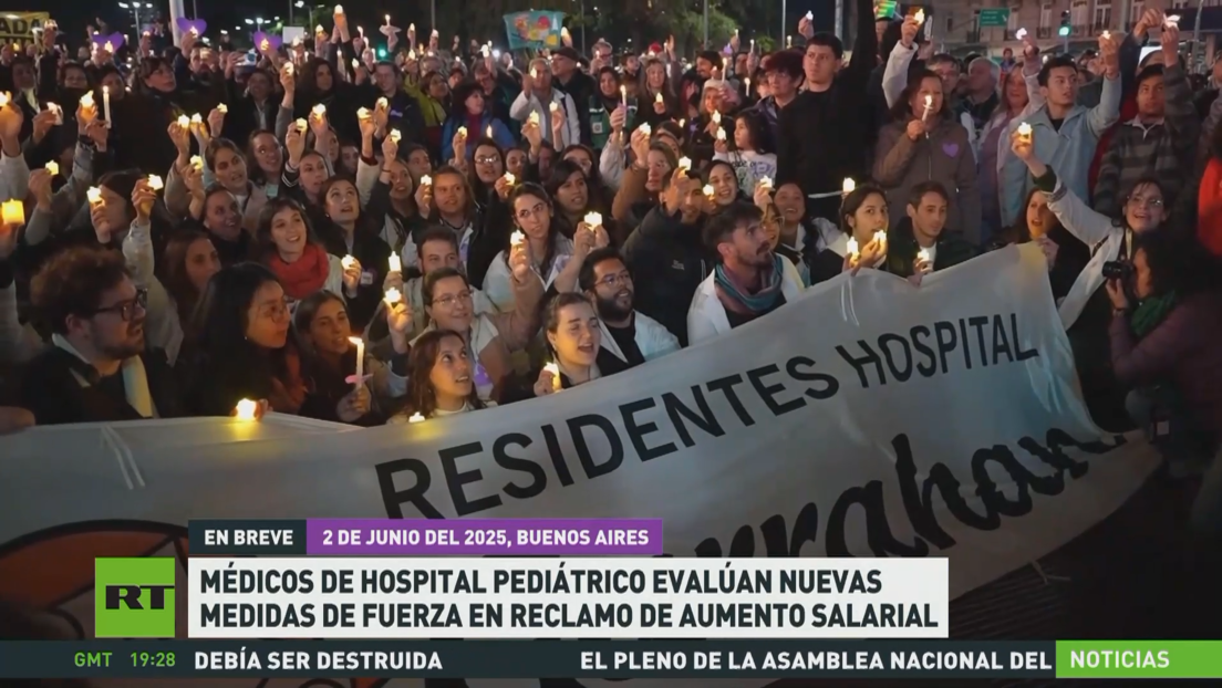 Médicos de hospital pediátrico argentino evalúan nuevas medidas de fuerza en reclamo de un aumento salarial