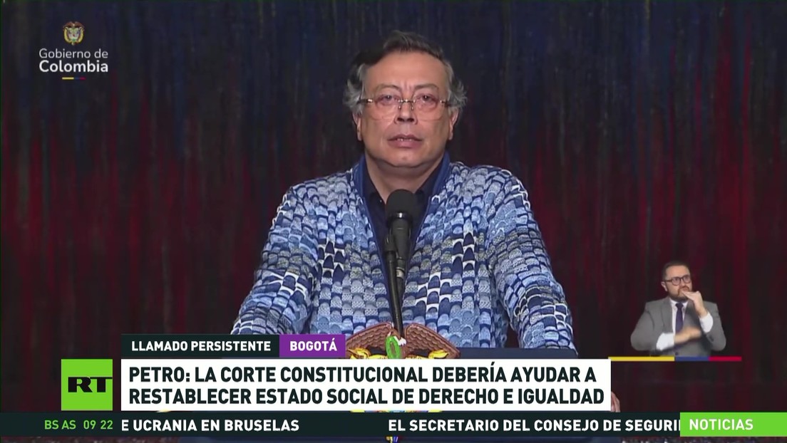 Petro: La Corte Constitucional debería ayudar a restablecer el Estado social de derecho e igualdad