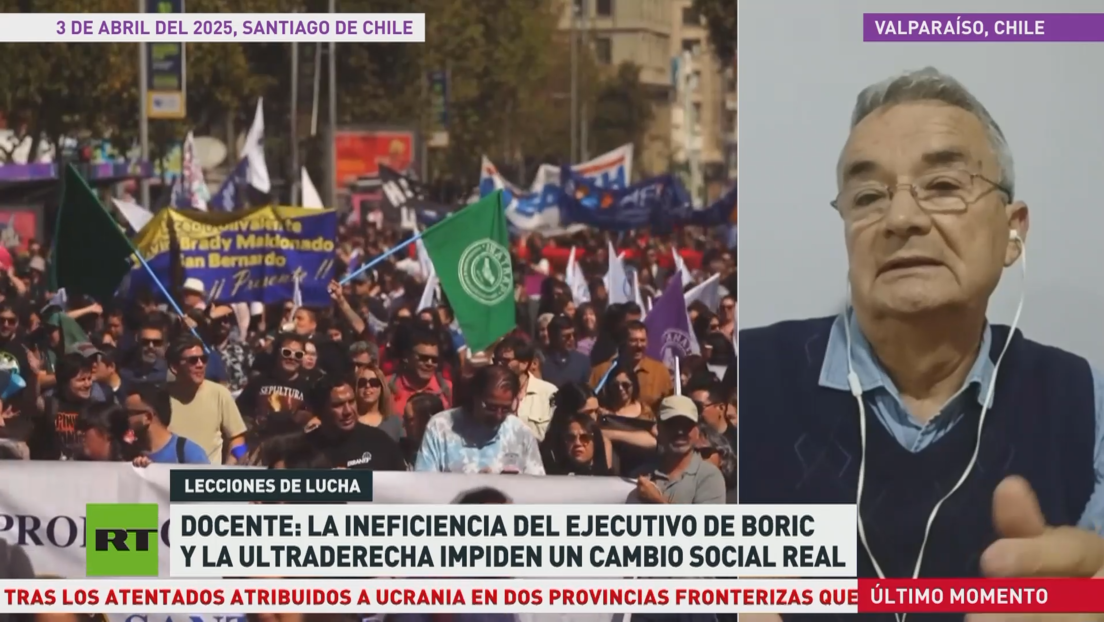 Docentes en Chile celebran un paro nacional de 48 hora ante crisis del sistema y precarización laboral
