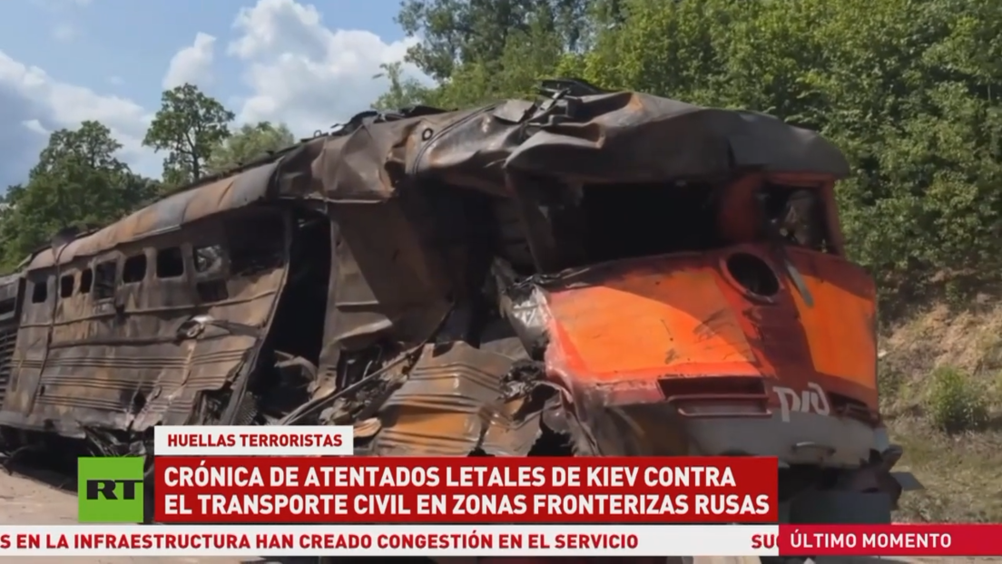 Crónica de atentados letales de Kiev contra el transporte civil en zonas fronterizas rusas
