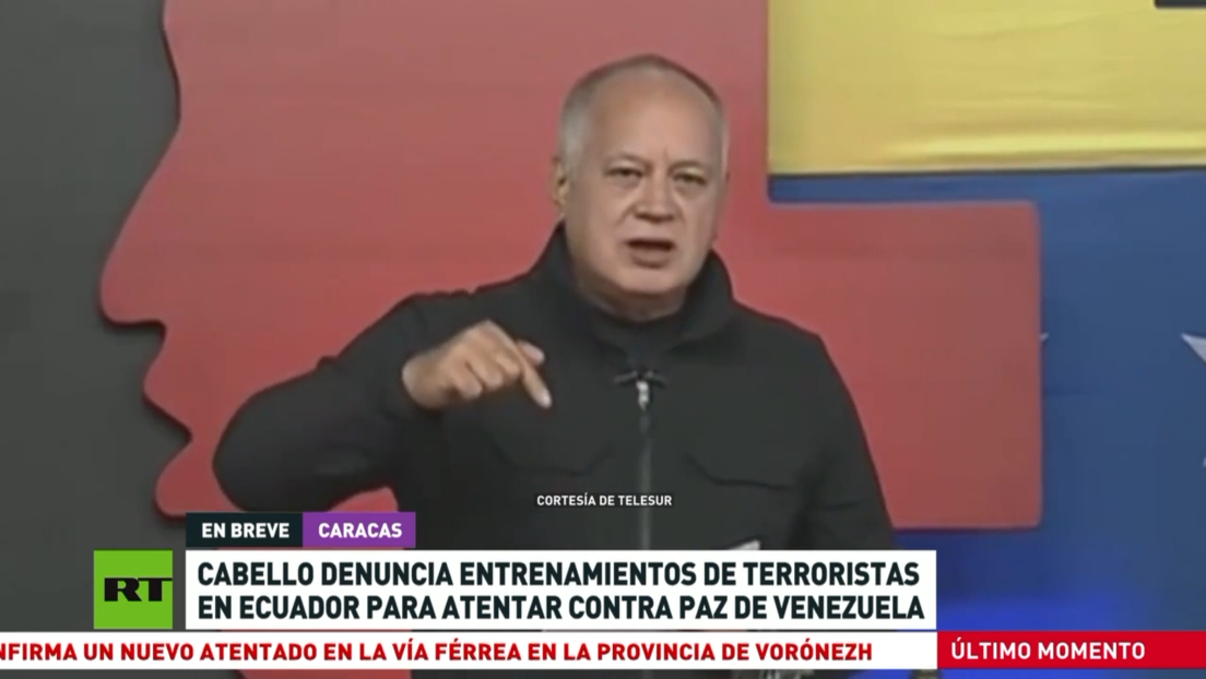 Cabello denuncia entrenamientos de terroristas en Ecuador para atentar contra Venezuela