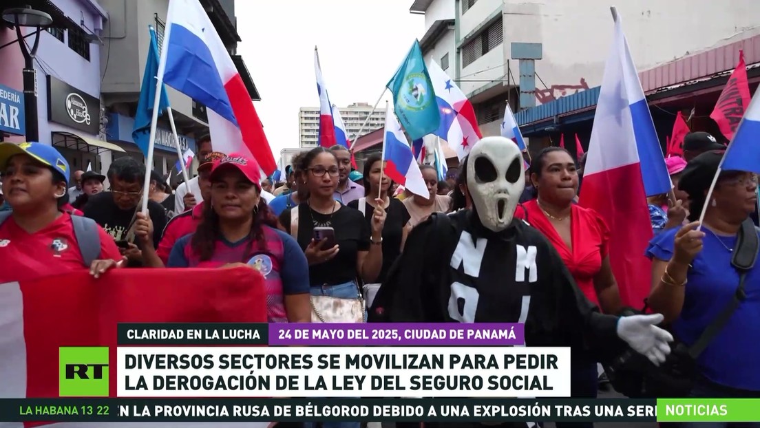 Panameños se movilizan para pedir la derogación de la ley del seguro social
