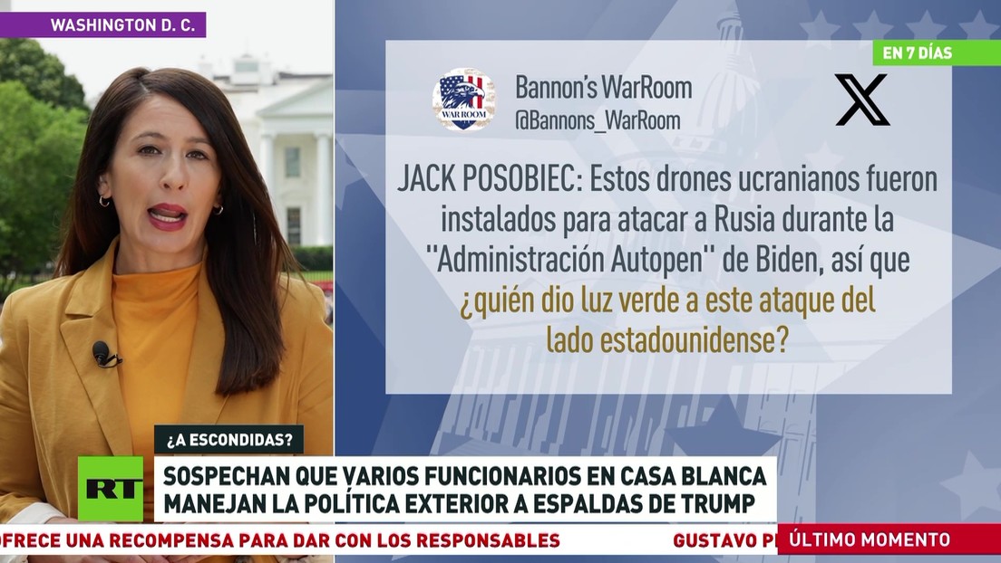 Sospechan que funcionarios en la Casa Blanca manejan la política exterior a espaldas de Trump