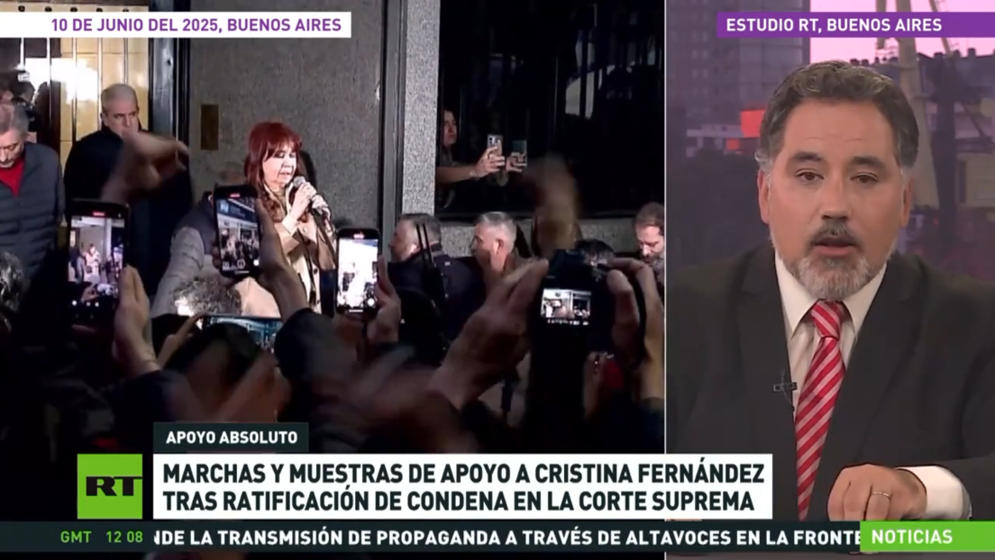 Marchas y muestras de apoyo a Cristina Fernández tras ratificación de condena en la Corte Suprema