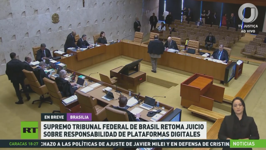 Corte Suprema de Brasil retoma juicio sobre responsabilidad de plataformas digitales