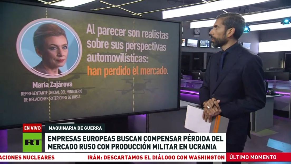 Empresas europeas buscan compensar pérdida del mercado ruso con producción militar en Ucrania