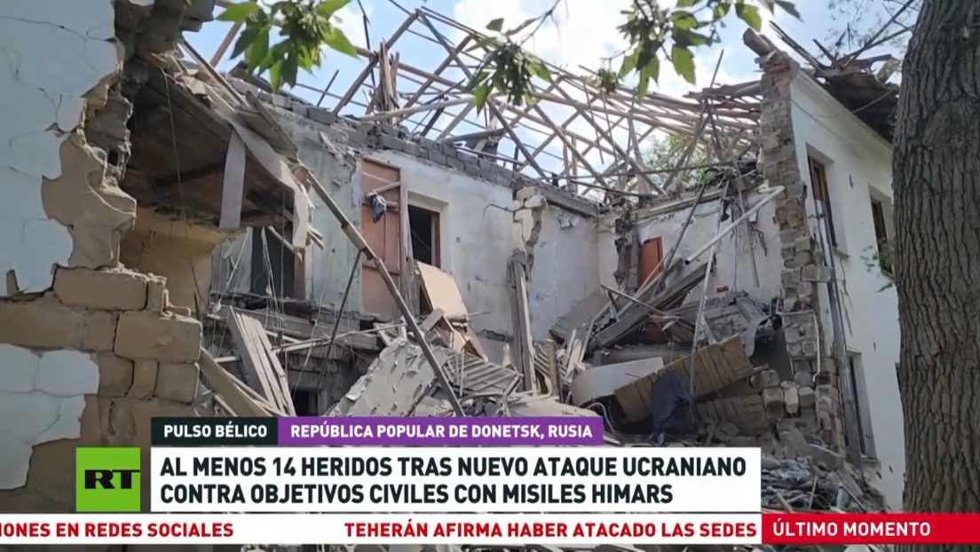 Al menos 14 heridos tras nuevo ataque ucraniano contra objetivos civiles con misiles HIMARS