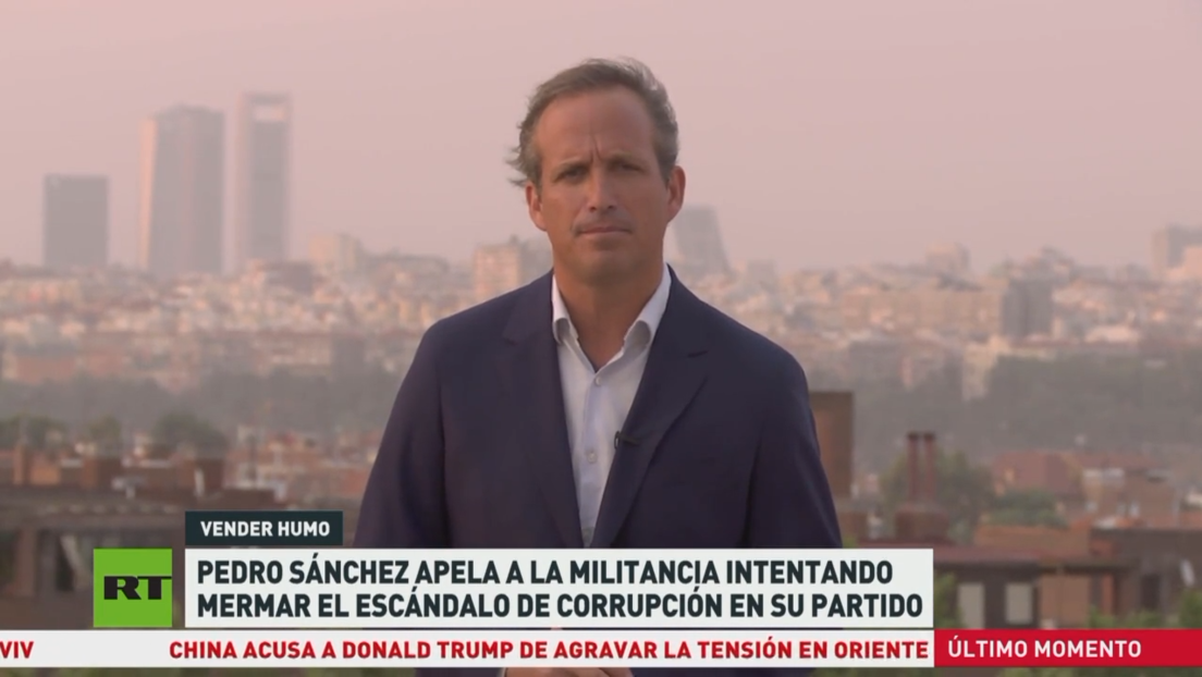 Pedro Sánchez apela a la militancia intentando mermar el escándalo de corrupción en su partido