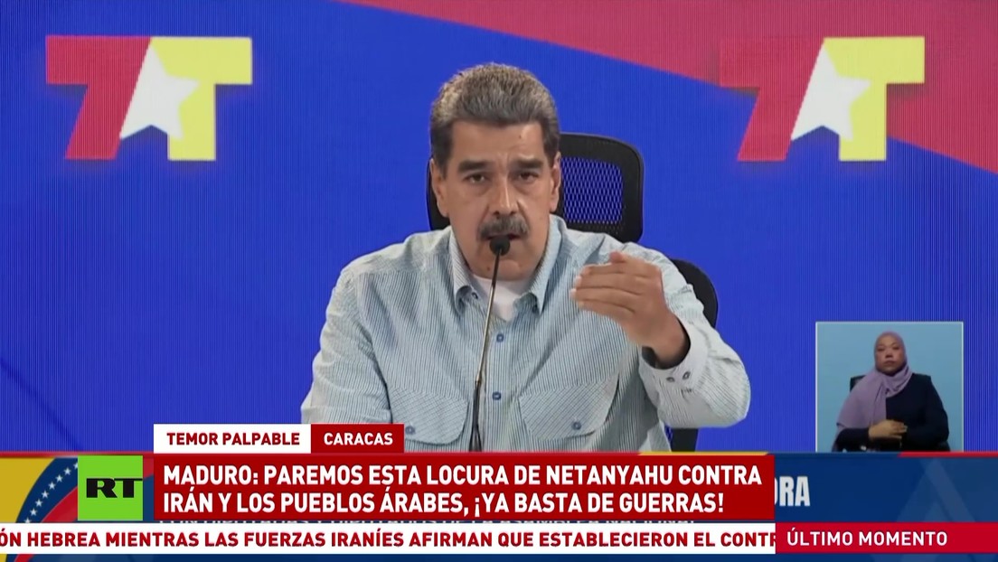 Maduro denuncia la "locura" de Netanyahu contra Irán y los pueblos árabes