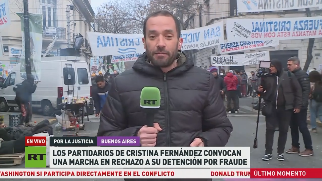 Partidiarios de Cristina Fernández convocan marcha en rechazo a su detención por fraude