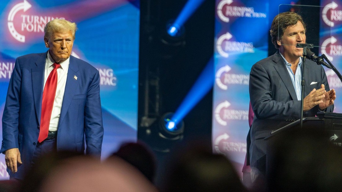 "Es un buen tipo": Trump dice que Tucker Carlson se disculpó con él