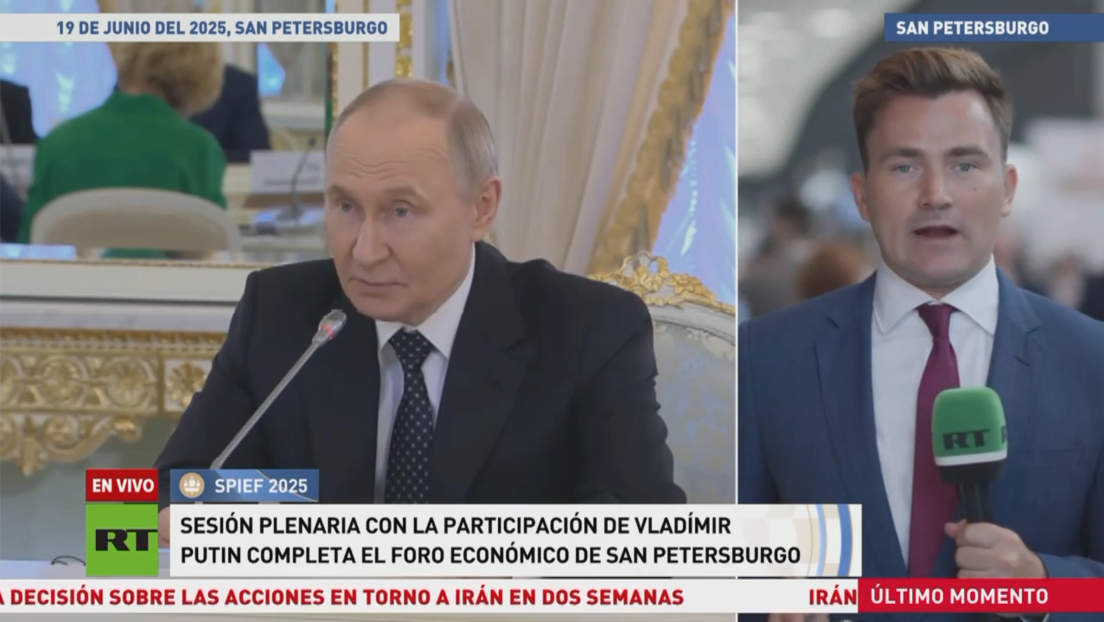 Sesión plenaria con la participación de Vladímir Putin completa el Foro Económico de San Petersburgo