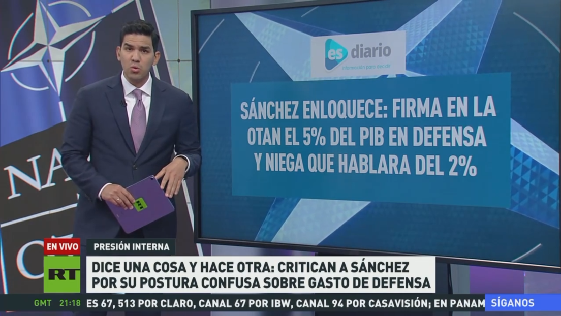 Dice una cosa y hace otra: critican a Sánchez por su postura confusa sobre gasto de defensa