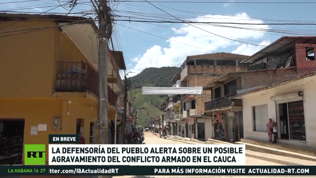 Defensoría del Pueblo de Colombia alerta sobre un posible agravamiento del conflicto armado en el Cauca