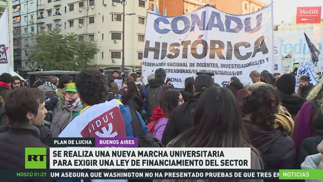 Nueva marcha universitaria en Argentina para exigir una ley de financiamiento del sector