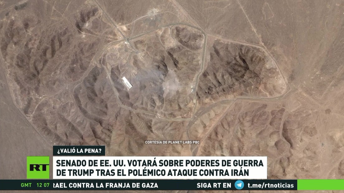 Senado de EE.UU. votará sobre poderes de guerra de Trump tras el polémico ataque a Irán
