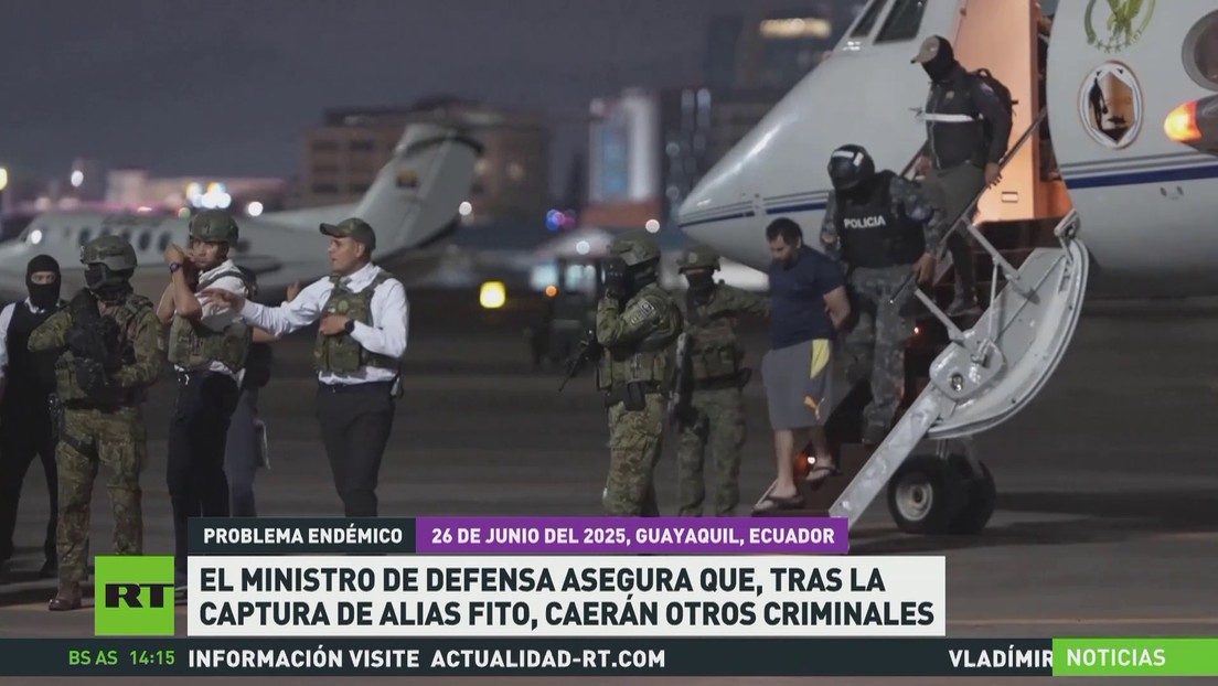 Ministro de Defensa de Ecuador asegura que tras la captura de 'Fito' caerán otros criminales