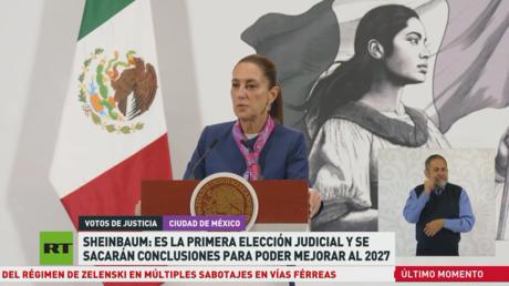 Sheinbaum califica como "todo un éxito" la celebración de la primera elección de jueces