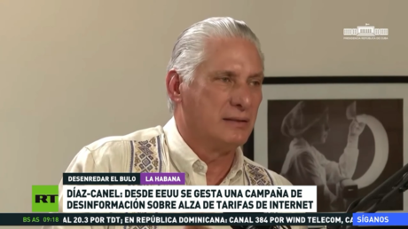 Díaz-Canel: Desde EE.UU. se gesta una campaña de desinformación sobre alza de tarifas de Internet