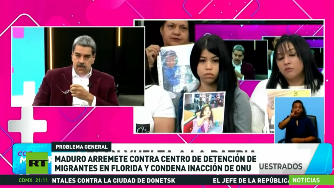 Maduro arremete contra centro de detención de migrantes en Florida