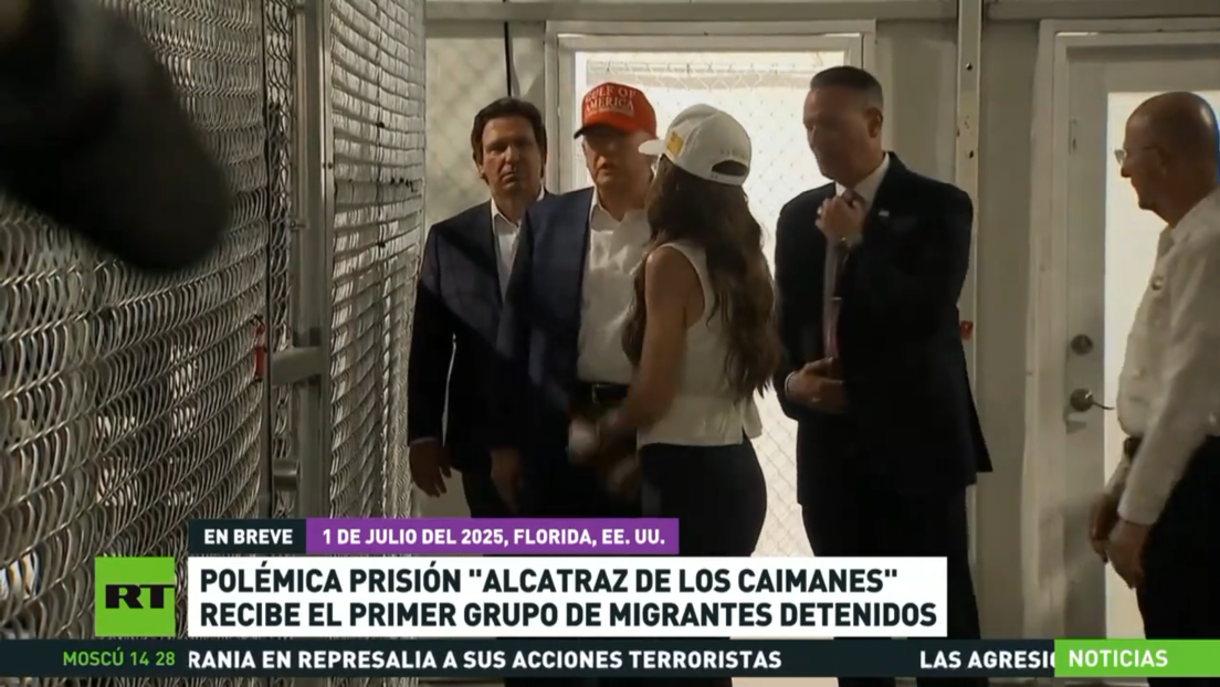 Polémica prisión 'Alligator Alcatraz' recibe primeros migrantes detenidos