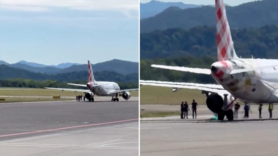 Hombre muere succionado por la turbina de un avión en Italia