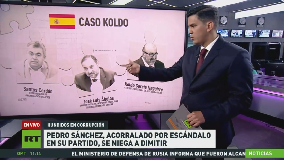 Pedro Sánchez acorralado por escándalo en su partido, aunque se niega a dimitir