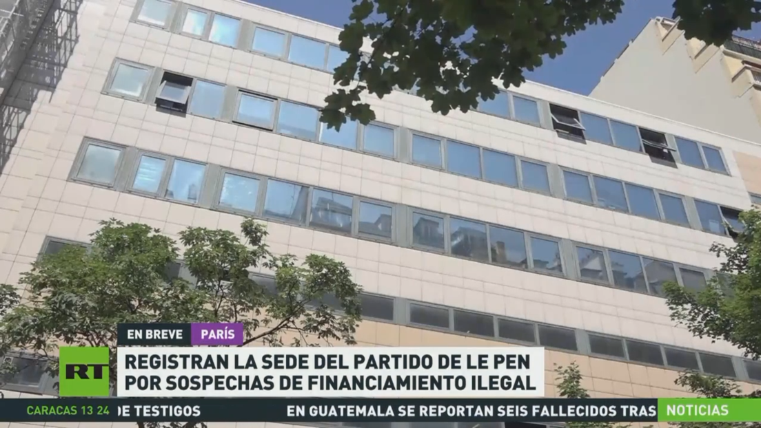 Registran la sede del partido de Le Pen por sospechas de financiamiento ilegal